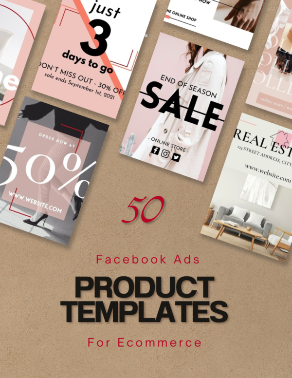 50 Ecom Products Canva Templates for Facebook Ads